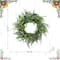 Glitzhome® 28"D Christmas Greenery PE Eucalyptus Wreath with Red Berries